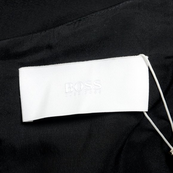 NWT Hugo Boss "Delieta" Wool Black Sheath Dress - Picture 9 of 10